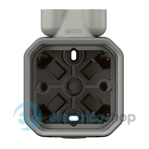 Коробка накл. 1-пост. с двойным вводом ISO20 Legrand Plexo New 069846L цвет серый