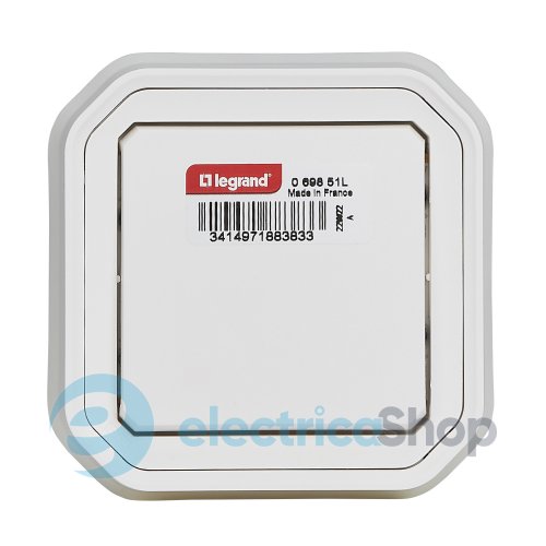 Переключатель 1-кл. 10А/250В встр. Legrand Plexo New 069851L цвет белый