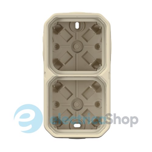 Коробка накл. 2-пост. гориз./верт. Legrand Plexo New 069867L цвет бежевый