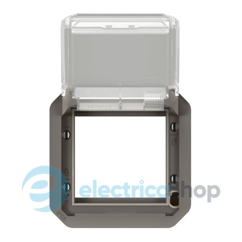 Адатпер для мех-в. Mosaic с прозрачной крышкой мех-в. Legrand Plexo New 069880L цвет антрацит