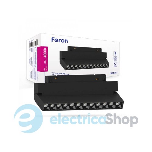 Магнитный трековый светильник Feron MGN301 12W 4000K 41936