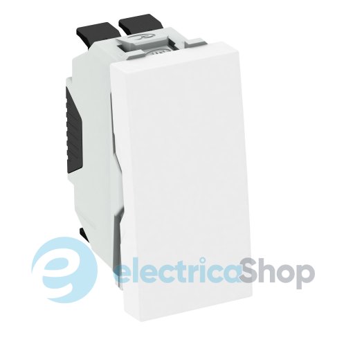 Переключатель односторонний 10A/250V 1/2 Modul 45 OBO 6120920, снежно-белый