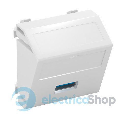 Розетка USB 3.0 угловая Modul 45 OBO 6104886, снежно-белый