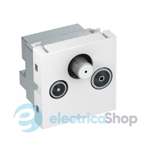 Розетка TV-radio-SAT Modul 45 OBO 6105282, снежно-белый