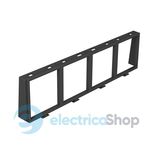 Cупорт-рамка MT45V під установку 4x modul45, L=184мм ПА OBO 7408670 чорн. граф.