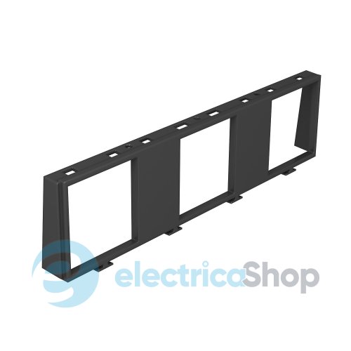 Cупорт-рамка MT45V під установку 3x modul45, L=184мм ПА OBO 7408672 чорн. граф.