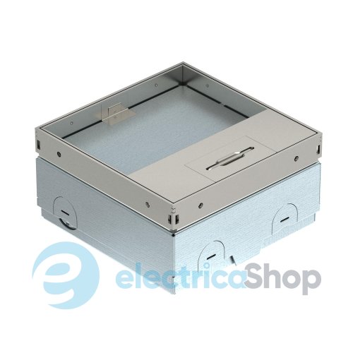 Люк розетковий UDHOME ONE, 1x 250V 16A, (1x RJ45 опційно), для покриття 15мм, (h=75-105мм), IK10, IP40 нерж.сталь OBO Bettermann 7368290