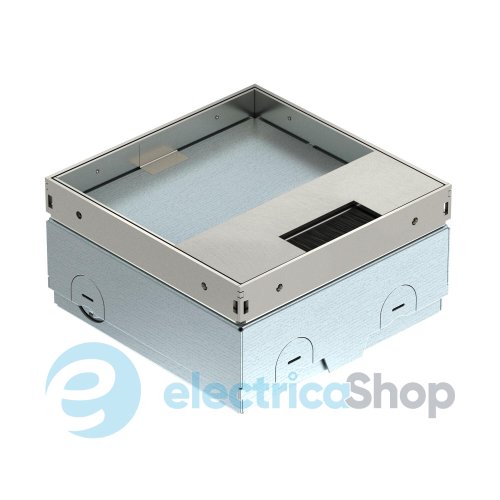 Люк розетковий UDHOME ONE BN, 1x Modul45, (1x RJ45 опційно), для покриття 15мм, (h=75-105мм), IK10, IP40 нерж.сталь OBO Bettermann 7368357