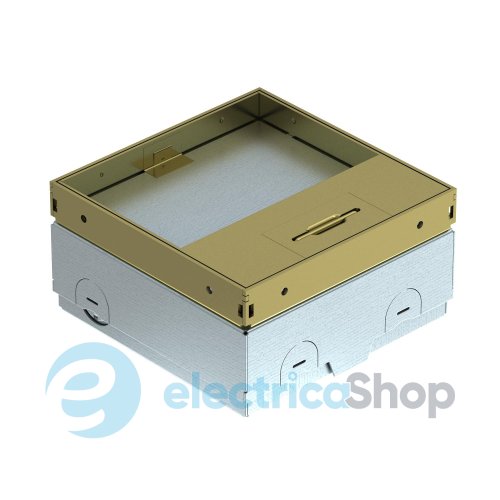 Люк розетковий UDHOME ONE, 1x Modul45, (1x RJ45 опційно), для покриття 15мм, (h=75-105мм), IK10, IP40 латунь OBO Bettermann 7368286