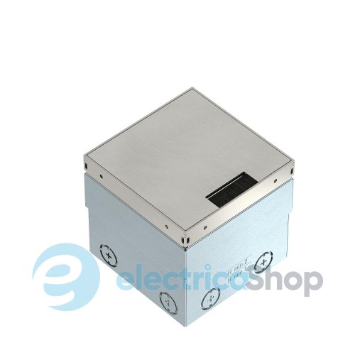 Люк розетковий UDHOME2 BN, 2 пости 45x45 (2x RJ45 опційно), (h=110-135мм), IK10, IP40 нерж.сталь OBO Bettermann 7368352