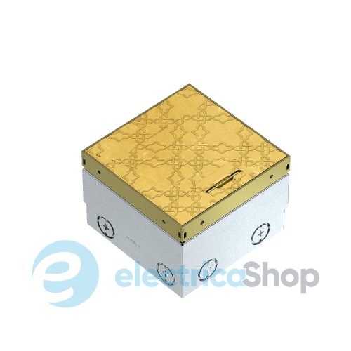 Люк розеточный UDHOME2 Oriental, 2х Modul45, (h=110-135мм), IK10, IP40 латунь OBO Bettermann 7368265