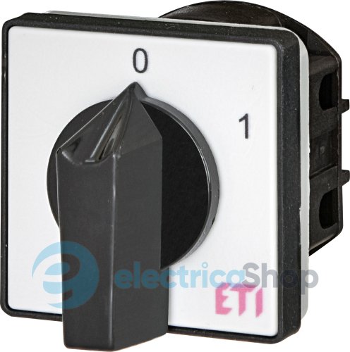 Выключатель "0-1" 1p, 32А, IP40, ETI 4773003 CS 25 90 U, серо-черный