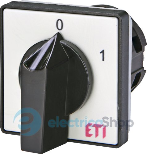 Выключатель "0-1" 2p, 25А, IP40, ETI 4773010 CS 16 91 U, серо-черный