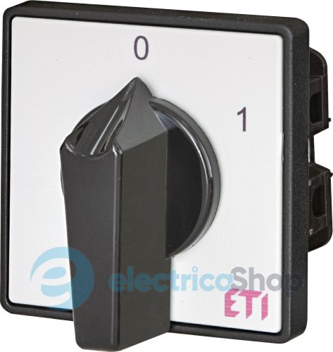 Выключатель "0-1" 2p, 40А, IP40, ETI 4773012 CS 32 91 U, серо-черный