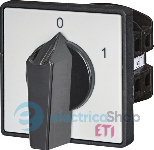 Вимикач "0-1" 3p, 40А, IP40, ETI 4773020 CS 32 10 U, сіро-чорний