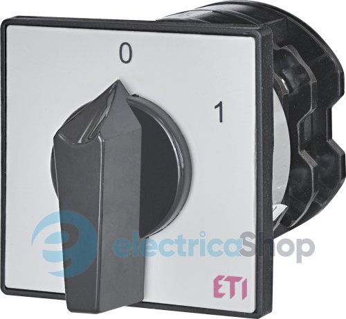 Вимикач "0-1" 3p, 100А, IP40, ETI 4773023 CS 80 10 U, сіро-чорний