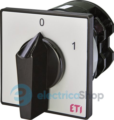 Выключатель "0-1" 4p, 16А, IP40, ETI 4773025 CS 100 10 U, серо-черный