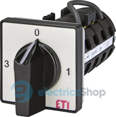 Переключатель для измерения фазного тока, 40А, IP40, ETI 4773098 CS 100 107 U, серо-черный