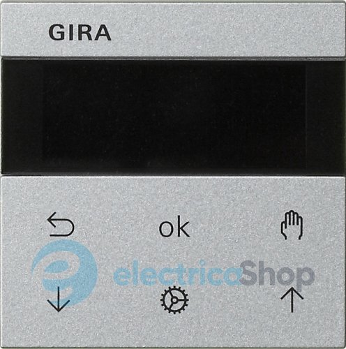 Накладка жалюзі та таймеру S3000 System 55 Gira 536626, алюміній