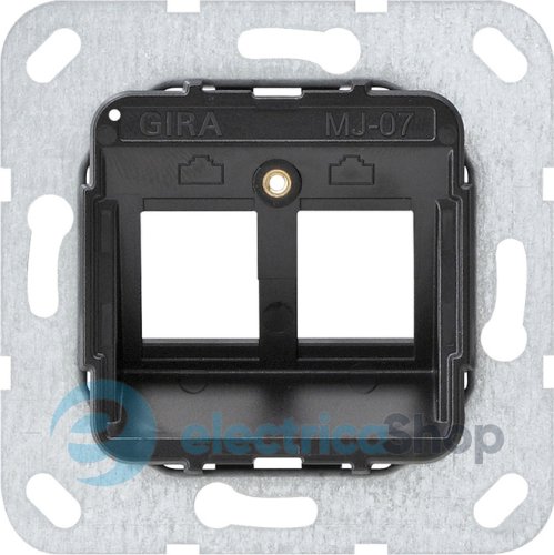 Опорная пластина Modular Jack-07 2-местная Gira 560700