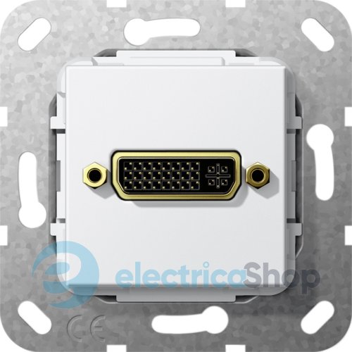 DVI (24+5) розгалужувальний кабель Gira 564503, білий глянцевий