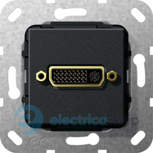 DVI (24+5) розгалужувальний кабель Gira 564510, чорний матовий