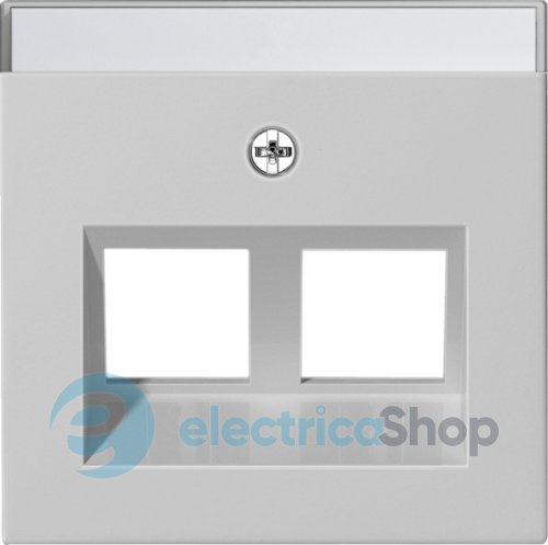 Накладка 30° для Modular Jack 2-м с надисом System 55 Gira 2640015, серый матовый