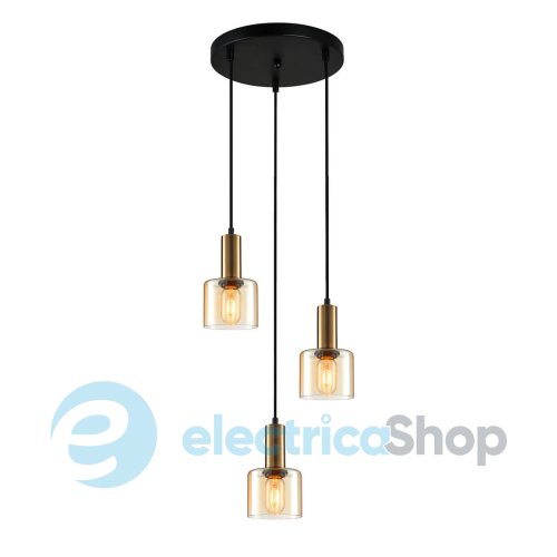 Подвесной светильник Italux Santia PND-65342-3A-BRO+AMB