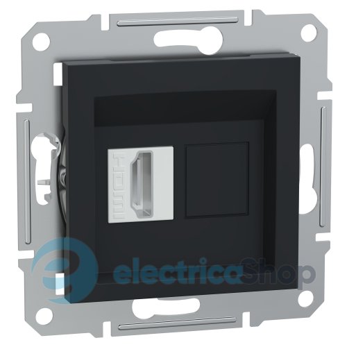 Розетка с разъемом HDMI Asfora Schneider Electric EPH4500171, антрацит