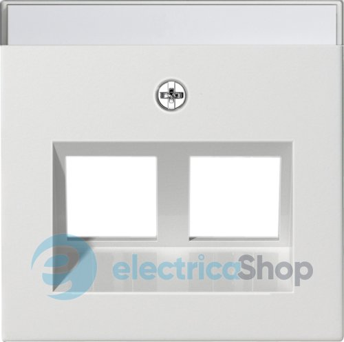 Накладка 30° для Modular Jack 2-м с надисом System 55 Gira 264027, белый матовый