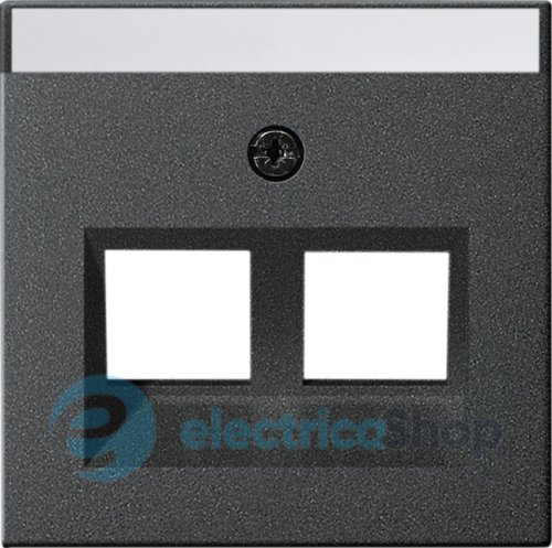 Накладка 30° для Modular Jack 2-м с надисом System 55 Gira 264028, антрацит