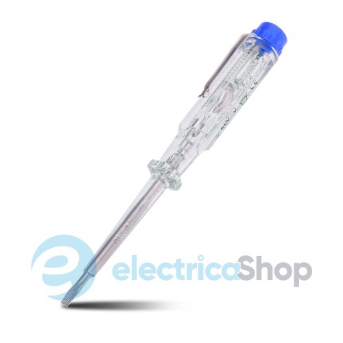 Фазовый тестер-отвертка с прозрачной ручкой 220–250V/AC 140mm Wiha 32201 (не для продажи)