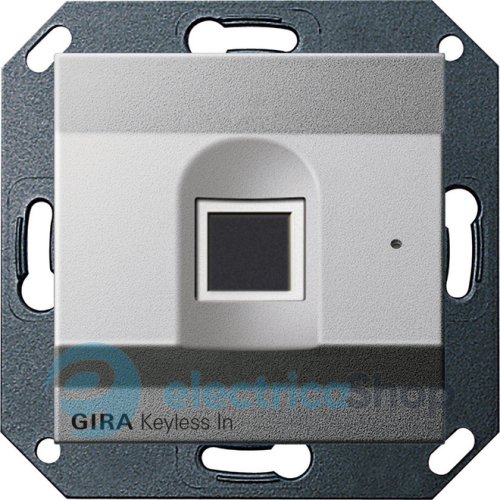 Биометрический замок System 55 Gira 261726, алюминий.
