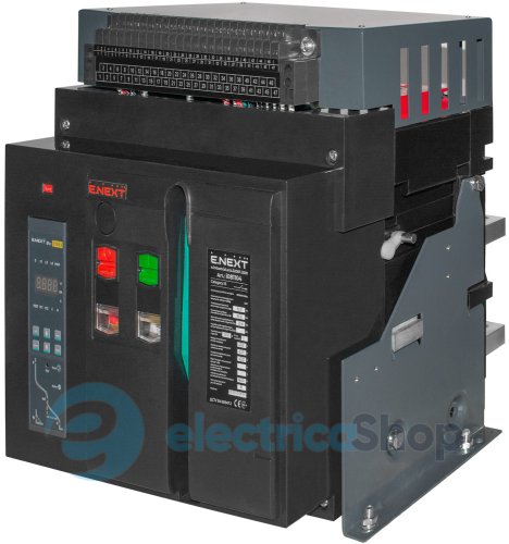 Воздушный автоматический выключатель e.industrial.acb.3200F.2500, стационарный, 0,4кВ, 3Р, электронный расцепитель, мотор-привод и РН i081104 E.NEXT