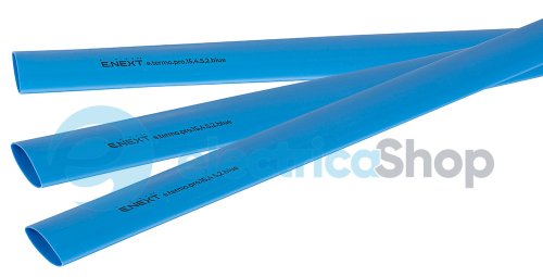 Термоусадочная трубка с клеевым слоем e.termo.pro.15,4.5,2.blue, 15,4/5,2, 1м, синяя p092040 E.NEXT