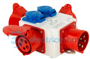 Монтажный набор-разветвитель 32A, 3P+N+Z, 400V/1x32A, 3P+N+Z, 400V, 2x16A, 3P+N+Z, 400V, 2x16A, 2P+Z, 250V, 404-016 TAREL