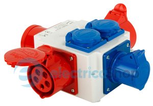 Монтажный набор-разветвитель 32A, 3P+N+Z, 400V/1x32A, 3P+N+Z, 400V, 1x16A, 3P+N+Z, 400V, 3x16A, 2P+Z, 250V, 410-016 TAREL