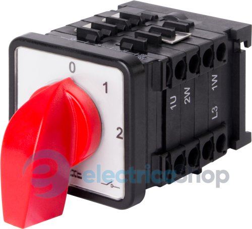 Пакетный переключатель LK25/4.322-SP/45 щитовой, на DIN-рейке, 0-1-2, 25А 8427-200 E.NEXT