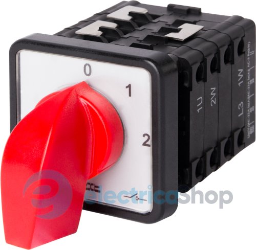 Пакетный переключатель LK40/4.322-SP/45 щитовой, на DIN-рейку, 0-1-2, 40А 8627-200 E.NEXT