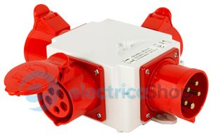 Монтажный набор-разветвитель 32A, 3P+N+Z, 400V/ 1x32A, 3P+N+Z, 400V, 2x16A, 2P+Z, 250V, 403-016 TAREL