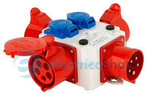 Монтажный набор-разветвитель 32A, 3P+N+Z, 400V/ 3x32A, 3P+N+Z, 400V, 2x10A, 2P+Z, 250V, 408-032 TAREL