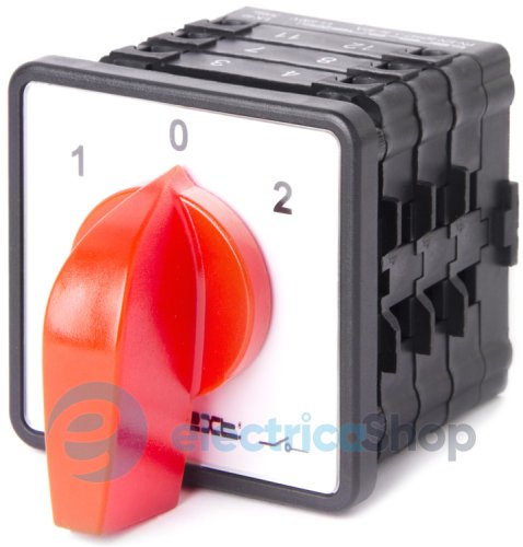 Пакетний перемикач LK40/3.323-ZP/45 щитовий, з передньою панеллю, 3p, 1-0-2, 40А 8631-200 E.NEXT