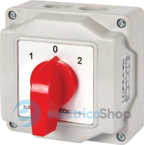 Пакетний перемикач LK16/3.323-ОВ/45 в корпусі, 3p, 1-0-2, 16А, IP44 8334-200 E.NEXT