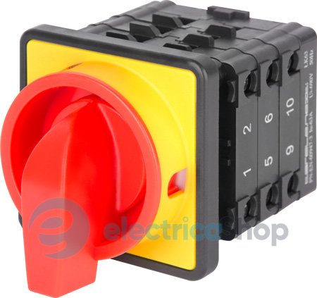 Пакетний перемикач LK63/3.323-ZК/45 щитовий, з передньою панеллю (під пломбування), 3p, 1-0-2, 63А 8835-200 E.NEXT