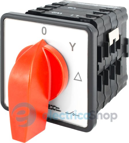 Пакетный переключатель LK40/4.324-ZP/45 щитовой, с передней панелью, 0-звезда-треугольник, 40А 8641-200 E.NEXT