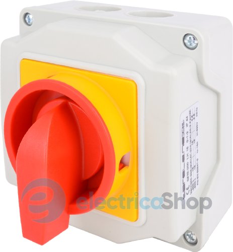 Пакетный переключатель LK25/3.323-ОК/45 в корпусе (под пломбировку), 3p, 1-0-2, 25А, IP44 8438-200 E.NEXT