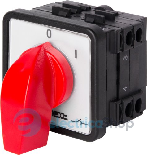 Пакетний перемикач LK25/2.211-ZP/45 щитовий, з передньою панеллю, 3p, 0-1, 25А 8411-200 E.NEXT