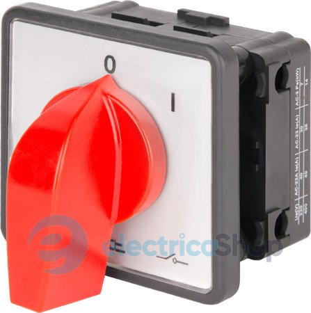 Пакетный переключатель LK40/1.216-ZP/45 щитовой, с передней панелью, 1p, 0-1, 40А 8661-200 E.NEXT