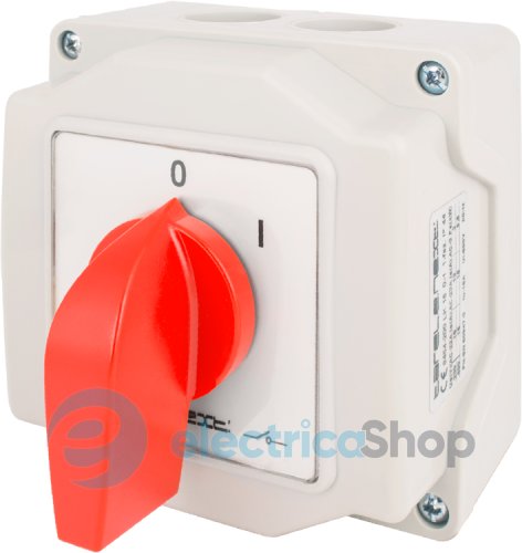 Пакетный переключатель LK25/1.216-ОВ/45 в корпусе, 1p, 0-1, 25А, IP44 8464-200 E.NEXT