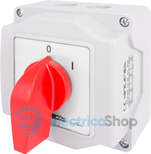 Пакетний перемикач LK25/2.211-ОВ/45 в корпусі, 3p, 0-1, 25А, IP44 8414-200 E.NEXT